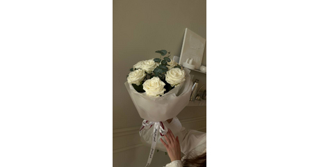 Букет из белых роз Дыхание Ангела